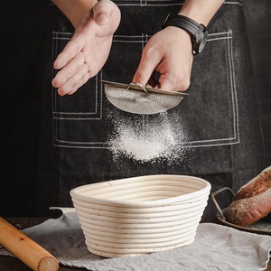 New Hot Selling Material Plastic PP Rattan Banneton Baskets Sourdough Bread Proofing Basket Dough Rising Fermentation Basket