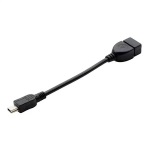 Кабель USB 2.0 OTG с разъемом A (женский) на Mini B (мужской) с левым угловым разъемом 90 градусов, 5-контактный - Product Image 2