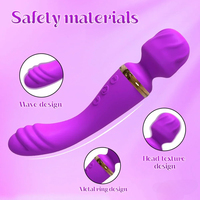 Leistungsstarker AV-Zauberstab-Dildo mit 2 Motoren, Vibrator für Frauen, G-Punkt, Vagina, Klitoris-Stimulator, Sexspielzeug für Erwachsene für Frauen