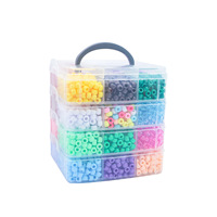 Nouveau produit transfrontalier très demandé : Kit de perles à quatre couches pour la création de bracelets DIY, avec sac de matériel fait main et boîte d'accessoires de bijouterie pour bracelets