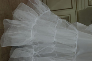 P3097 Jupon trapèze à volants <span class=keywords><strong>sans</strong></span> cerceaux Jupon <span class=keywords><strong>de</strong></span> <span class=keywords><strong>robe</strong></span> <span class=keywords><strong>de</strong></span> <span class=keywords><strong>mariée</strong></span> pour <span class=keywords><strong>mariée</strong></span> - Product Image 5