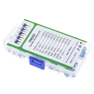 100 unids/caja RM065 película de carbono Horizontal Trimpot potenciómetro surtido Kit 10 valores resistencia <span class=keywords><strong>Variable</strong></span> 500R - 1M - Product Image 4