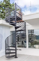 Escalier en colimaçon en acier pour intérieur et extérieur Prix d'usine direct