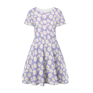 Tela Estampada con Flores de Color Morado Claro, Personalizada con Tejido Popelín 100% Algodón de los Años 80, por Metro - Product Image 6