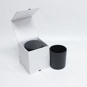 Bright In-stock Custom Logo Recycled Matte Black Glass <strong>Candle</strong> Holders <strong>Lanterns</strong> <strong>Candle</strong> Jars for <strong>Candle</strong> Making - Product Image 2