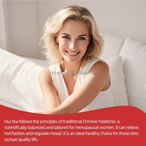 Thé amincissant aux herbes de rose pour femmes OEM, régulateur hormonal et équilibrant menstruel, sachets de thé réchauffants pour l'utérus, cinq thés rouges - Product Image 3