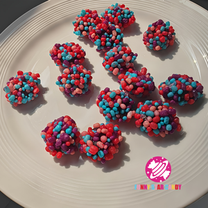 Halal Großpackung Süße Regenbogen-Cluster-Bonbons Mehrfarbige Fruchtgeschmack Große Saure Kaubonbons für Kinder - Product Image 2
