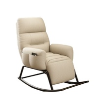 Fauteuil à Bascule Moderne de Luxe pour Adultes, Canapé-Lit Relaxant, Pliant Magique, Inclinable, Cadre en Acier Rembourré Simple pour Salon