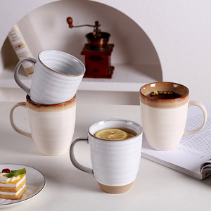 Tasse en grès minimaliste <span class=keywords><strong>de</strong></span> 14 oz, émail réactif, style artisanal, <span class=keywords><strong>poterie</strong></span> nordique pour café et boutique - Product Image 4