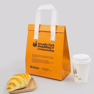 Bolsa Térmica Aislante para Llevar Comida, con Logotipo Personalizado, Desechable, Impermeable, de Papel de Aluminio y Tela No Tejida - Product Image 2