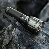 Lampe de poche puissante portable d'extérieur, lampe de poche LED rechargeable pour le camping, corps en aluminium avec charge USB, IP65, torches lumineuses