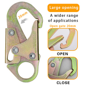 Jensan biểu tượng tùy chỉnh giả mạo thép Snap hook 23kn kích hoạt an toàn đôi khóa chất lượng tốt nhất giả mạo thép Snap hook - Product Image 4
