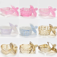 Style personnalisé cristal verre prismatique brosse de lavage ongles liquide tasse monomère élégant ongles Dappen plat avec couvercle