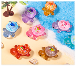 En gros, figurines miniatures lumineuses en résine, thème animaux marins, <span class=keywords><strong>tortue</strong></span> DIY, qui brillent dans le noir, pour sachets surprises, jouet pour enfants - Product Image 3