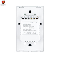 Interrupteur variateur intelligent sans fil avec panneau tactile, pour luminaire, contrôlable à distance en verre trempé, wi-fi, compatible avec Tuya, nouveauté