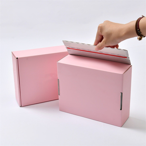 批发热卖定制标志自封礼品盒撕条印刷瓦楞纸板环保纸包装 - Product Image 3