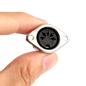 Sản Xuất 3/4/5/6/7/8/9/10/11/12/13 Cores Right Angle Vertical Nam Nữ Power <span class=keywords><strong>Mini</strong></span> Din Jack Ổ Cắm Din Nối - Product Image 6