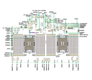 Carte mère de serveur propriétaire MBD-X13DEM avec double socket LGA-4677 (SocketE) Intel C741, prise en charge DDR5, nouvelle livraison rapide, bon prix - Product Image 4