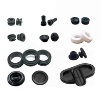 Bagues de protection en caoutchouc silicone personnalisées, double face, pour trous de câbles, coupe sur mesure pour boîtes électriques et applications automobiles