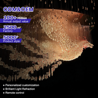 Éclairage LED à fibres optiques de qualité commerciale, ambiance luxueuse, PMMA, contrôle par application, télécommande, thème RGB, hôtel, salle de banquet