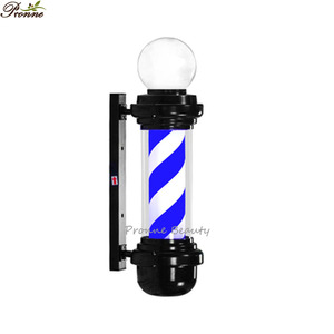 Salon de coiffure style signe or barbier rotatif lumière pôle salon de coiffure lampes extérieur LED barbier pôle - Product Image 2