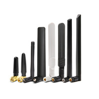 Antenne Paddle Synthétique Bi-bande 2,4G/5,8G Noire Pliable pour Antenne Pigtail pour Routeurs Wi-Fi