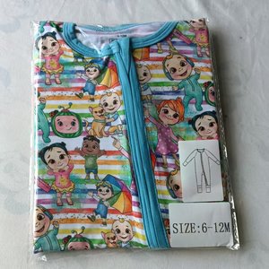 Bambus Baby Reißverschluss-Pyjama Langarm RTS Bambus Schlafanzug Kinder Mystery Box Überraschungsbox Baby Bambus Reißverschluss-Pyjama - Product Image 2