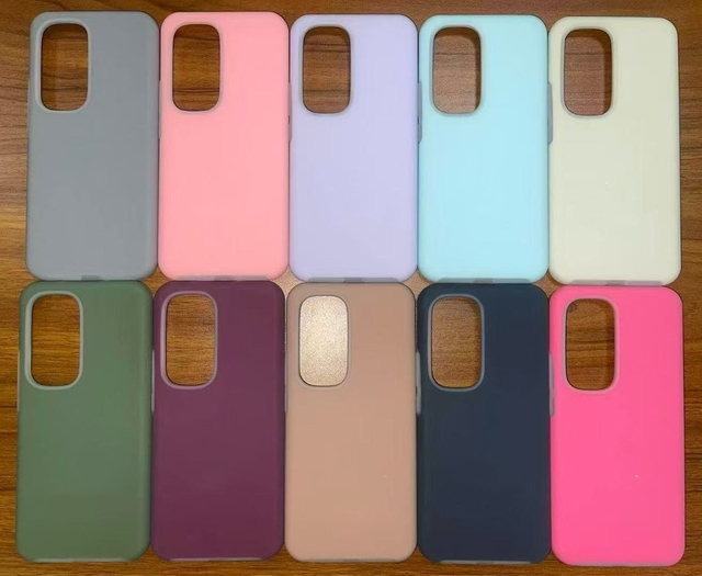 BAILI Factory Wholesale Jelly Liquid Silicone Skin Touch Macron Shock-proof Protective Smart Phone Case for Samsung A55/A50/A07