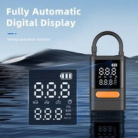Pompa ban digital LCD display, isi ulang USB, pompa silinder tunggal untuk mobil