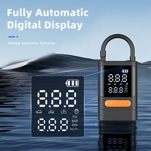 LCD display digital tire inflator USB rechargeable tire inflator Single cylinder pump for <b>car</b> - Product Image 3