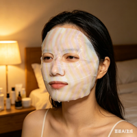 Masque facial régénérant au collagène de saumon personnalisé en usine, boîte de 4 types pour raffermir les ridules et hydrater la peau