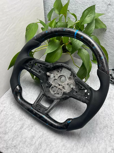 Volant sport en fibre de carbone personnalisé pour Volkswagen <span class=keywords><strong>Golf</strong></span> 6 <span class=keywords><strong>Golf</strong></span> 7 7.5 GTI <span class=keywords><strong>GTD</strong></span> GTE R 2013-2020 Polo GTI Passat CC R-Line - Product Image 2