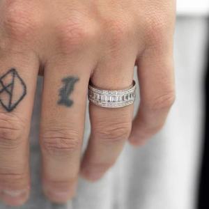 YuyingGems Custom 925 <b>SIlver</b> White Gold Plated With D Color Baguettes Moissanite Diamond Gold <b>Mans</b> <b>Ring</b> - Product Image 3