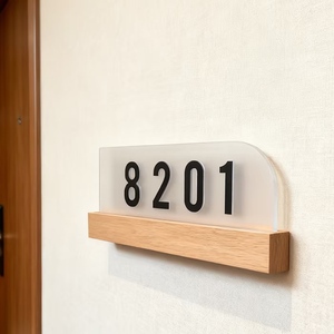 Targhe per Porte LED di Lusso Eco-Friendly, Moderne in Acrilico 3D IP65 Impermeabili, Numeri Civici per Uffici, Appartamenti, Ville, Bagni e Hotel - Product Image 6