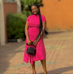 C9165 Premi yüksek kalite yaz rahat uzun elbise afrika kadın elbise Midi elbiseler sıkı Bodycon 2025 toptan - Product Image 4