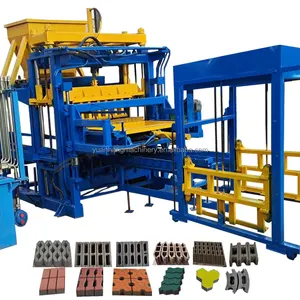 qt10-15 fully automatic block making machine block machine price in nepal Senegal road paving concrete cement brick making