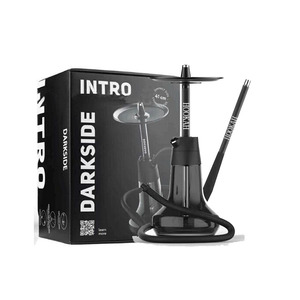 Chicha arabe de luxe moderne, ensemble de chicha russe portable avec une grande fumée, finition laquée, type droit, petite taille pour les voyages - Product Image 1