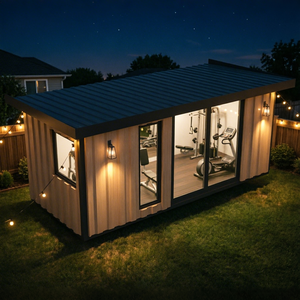 Container Prefabbricato per Palestra, Studio Fitness all'Aperto, Design Modulare, Struttura Isolata, Facile Installazione - Product Image 3