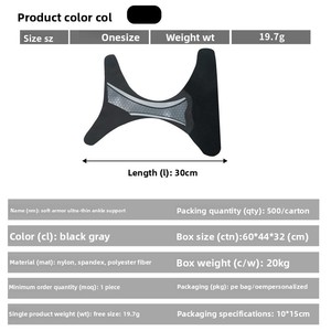 Soporte de Tobillo para Mujer, Deportivo, para Baloncesto, Fútbol, Running, Previene Esguinces, Transpirable, Material Lycra - Product Image 2