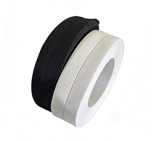 Ruban élastique double face en peluche, fourni par les fabricants, ruban biais pliable, bande élastique pour veste en duvet, technique de tissage - Product Image 5