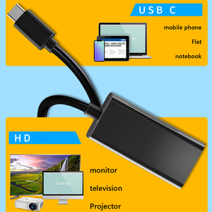 Cable adaptador compatible con USB C a HDMI tipo C 4K USB 3,1 Cable convertidor HDTV para proyector PC MacBook Pro Laptop Tablet <span class=keywords><strong>HUAWEI</strong></span> - Product Image 2