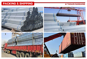 Nanxiang tabung persegi panjang logam karbon baja EN 10219 A53 <span class=keywords><strong>S235JR</strong></span> pipa Gi tabung persegi galvanis celup panas - Product Image 6