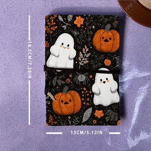 A6 Cahier d'école fait à la main Cadeau élégant pour les gestionnaires Idéal pour la coordination d'équipe et la planification des ressourcesFantômes Citrouilles Spide - Product Image 4