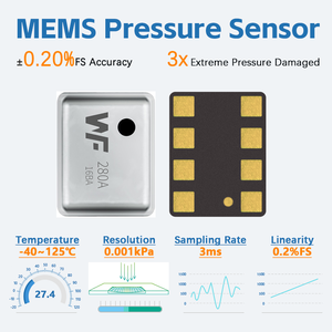Sensor de presión 2000hPa WF280A, Chip de altitud barométrica IIC duradero para equipo de escalada de montaña y monitoreo ambiental - Product Image 5