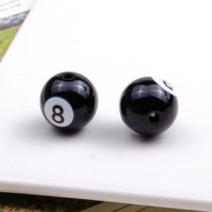 16Mm Color Billiard <b>Beads</b> Straight Hole <b>Beads</b> Bracelet DIY Jewelry <b>Acrylic</b> Loose <b>Beads</b> Imitation Billiards with Alphabet <b>Beads</b> - Product Image 1