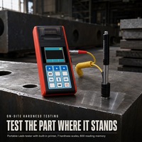 Testeur de dureté Leeb portable numérique avec imprimante thermique intégrée pour l'inspection et le contrôle de la qualité des métaux et des matrices