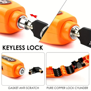 Bloqueo de manillar para bicicleta y motocicleta – Bloqueo de freno antirrobo portátil para bicicleta eléctrica, bicicleta, scooter – Evita robos C - Product Image 6