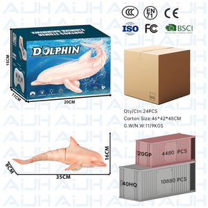 AiJH 2,4 GHz RC Fish Toy Piscina de agua Control remoto eléctrico Ballenas Tiburón Natación Rc Animal Juguetes Niños Regalo - Product Image 5