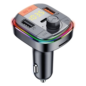 Xe Kit BT 5.0 rảnh tay không dây FM Transmitter LCD MP3 máy nghe nhạc <span class=keywords><strong>USB</strong></span> sạc Type-C QC 3.0 - Product Image 4