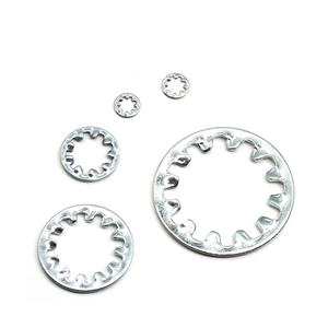 Heavy Duty 18-8 SS304 in acciaio inox dente esterno M10 DIN 6798 ASME B18.21.1 lavello serratura antiscivolo - Product Image 1